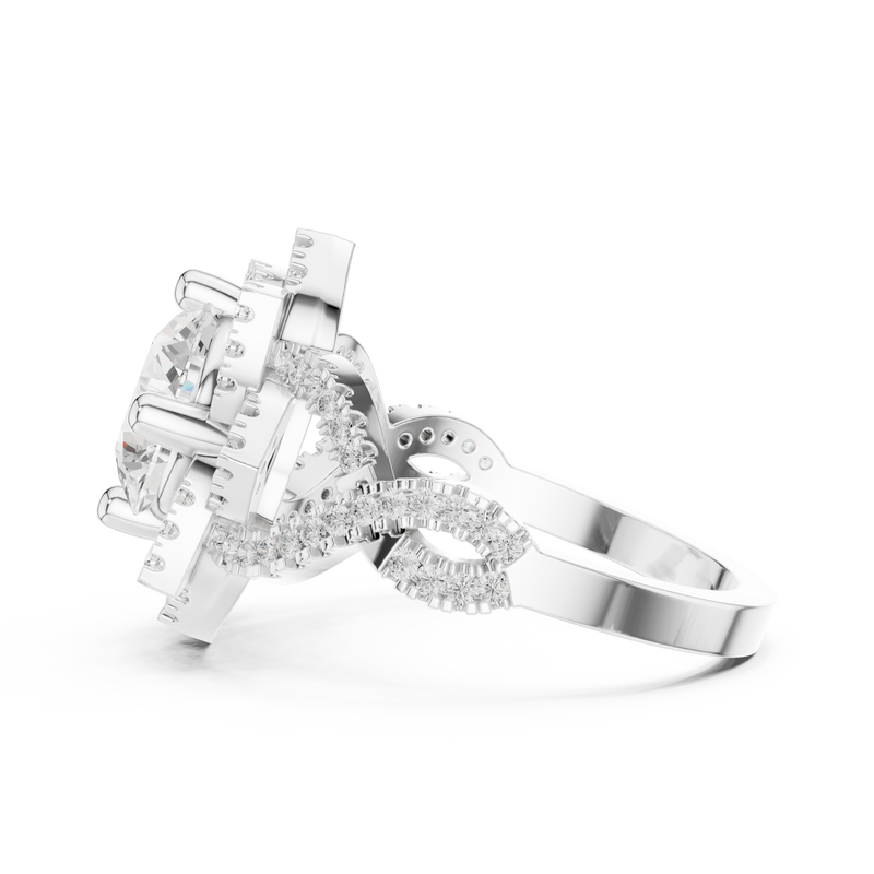 Ladies Ring DDLR-411@7 - White Gold - Image
