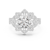 Ladies Ring DDLR-411@7 - White Gold - Image