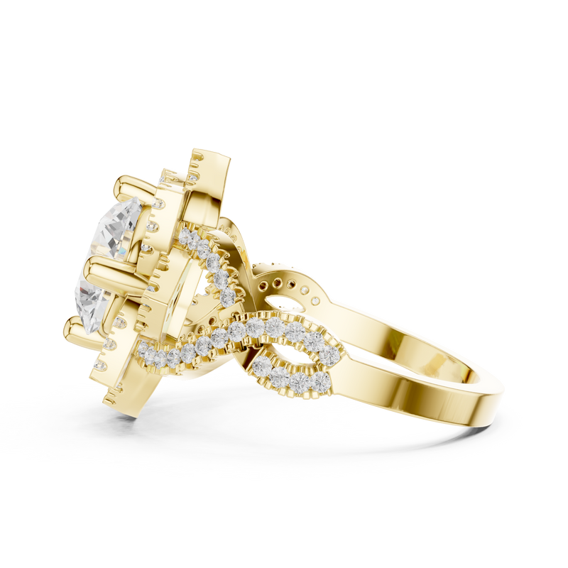 Ladies Ring DDLR-411@7 - Yellow Gold - Image