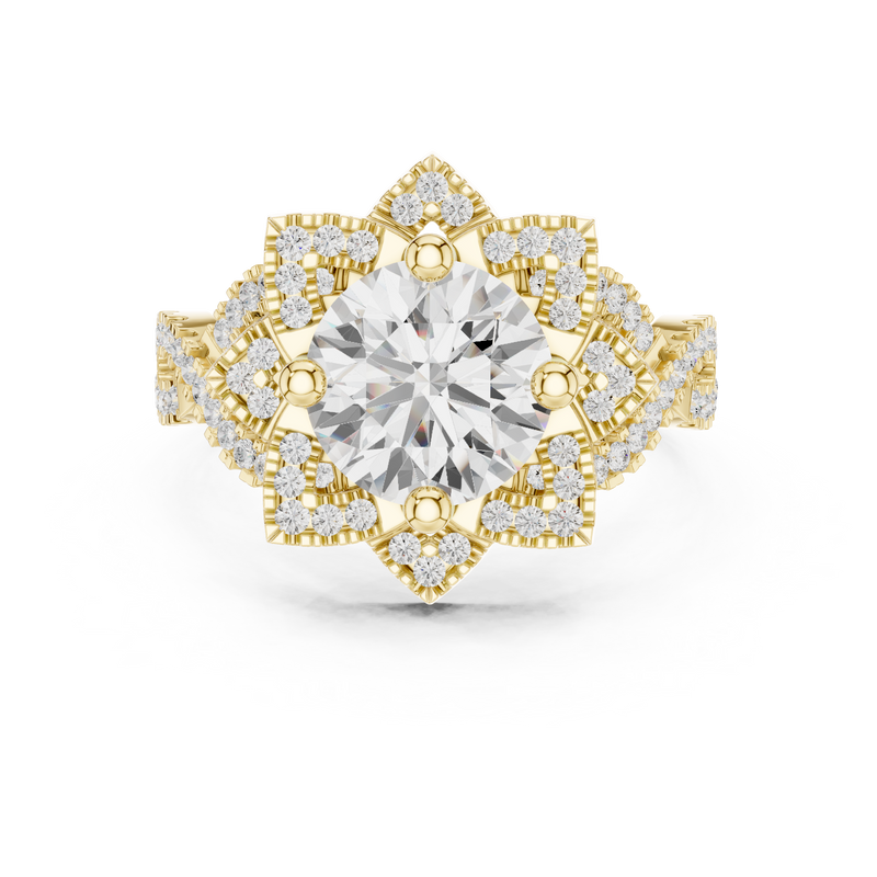 Ladies Ring DDLR-411@7 - Yellow Gold - Image