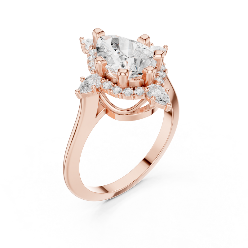 Ladies Ring DDLR-412@7 - Rose Gold - Image