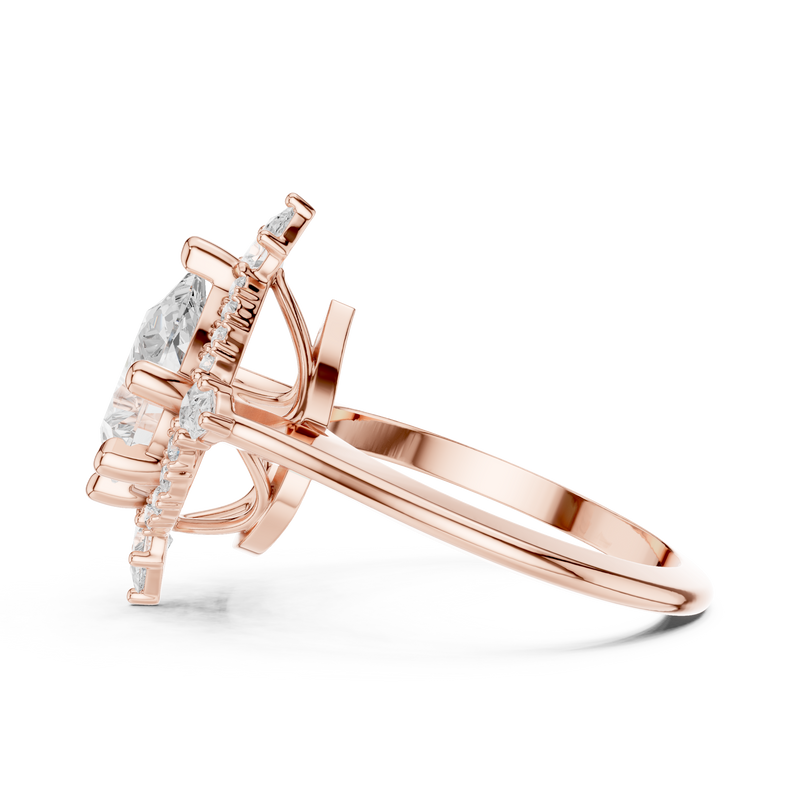 Ladies Ring DDLR-412@7 - Rose Gold - Image