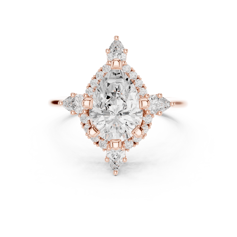 Ladies Ring DDLR-412@7 - Rose Gold - Image