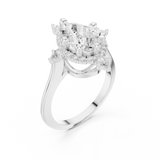 Ladies Ring DDLR-412@7 - White Gold - Image