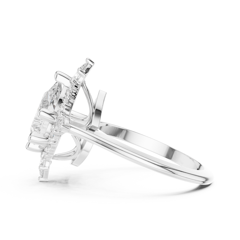 Ladies Ring DDLR-412@7 - White Gold - Image