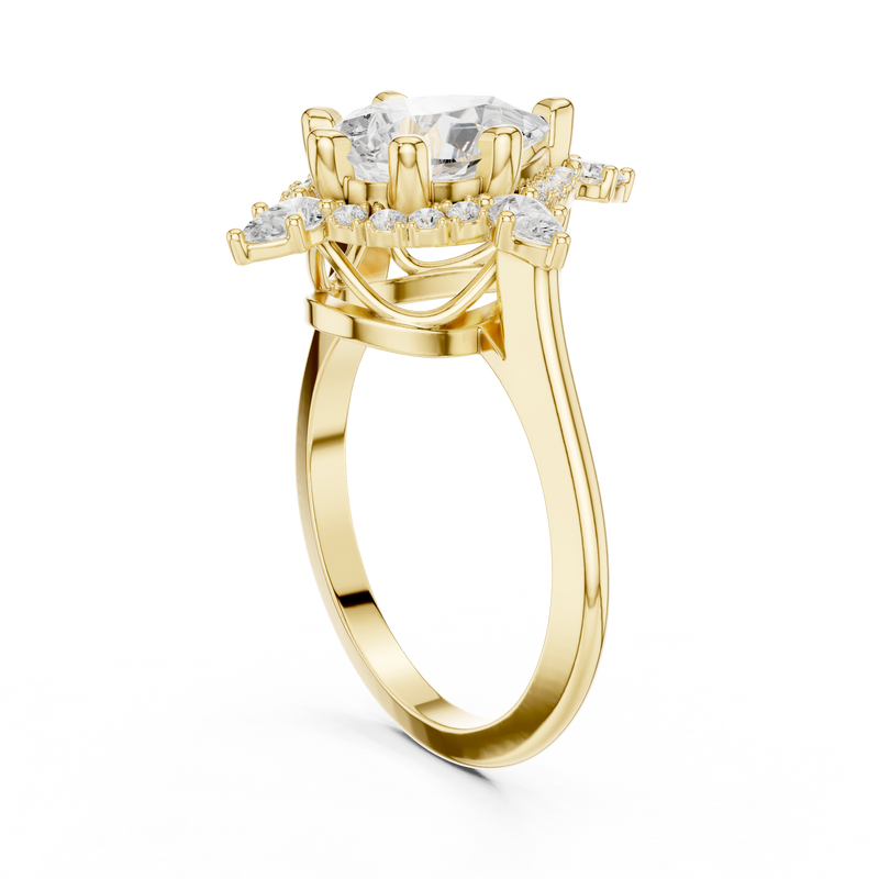 Ladies Ring DDLR-412@7 - Yellow Gold - Image