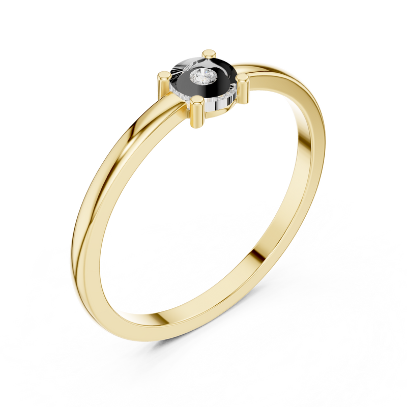 Ladies Ring DDLR-413@7 - Yellow Gold - Image
