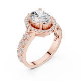 Ladies Ring DDLR-414@7 - Rose Gold - Image