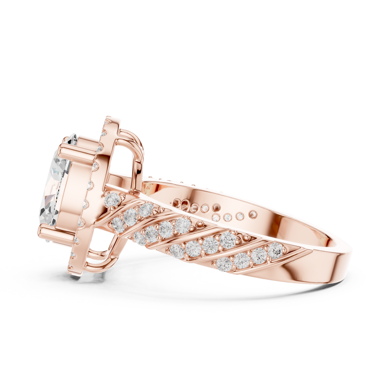 Ladies Ring DDLR-414@7 - Rose Gold - Image