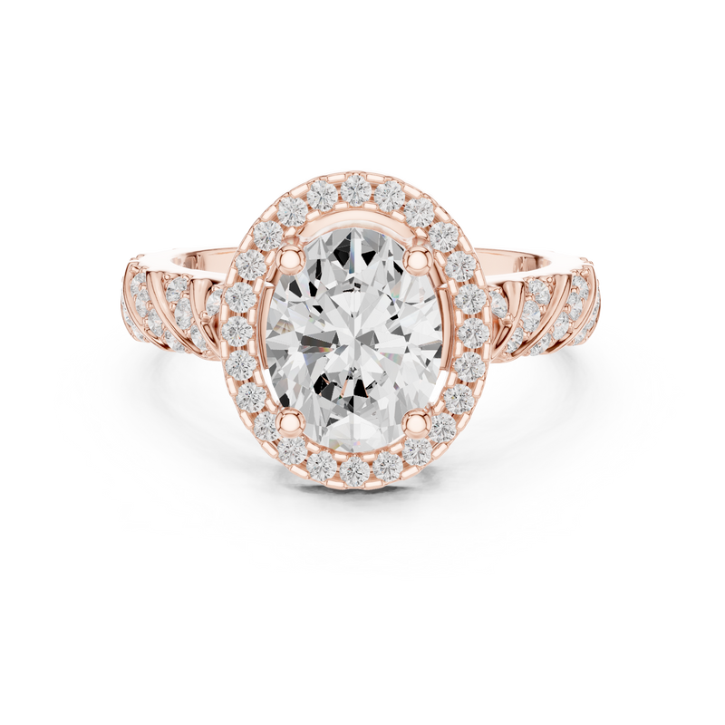 Ladies Ring DDLR-414@7 - Rose Gold - Image