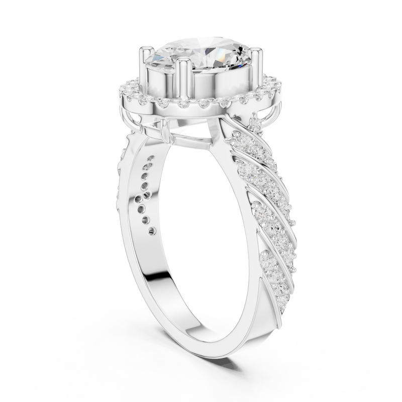 Ladies Ring DDLR-414@7 - White Gold - Image