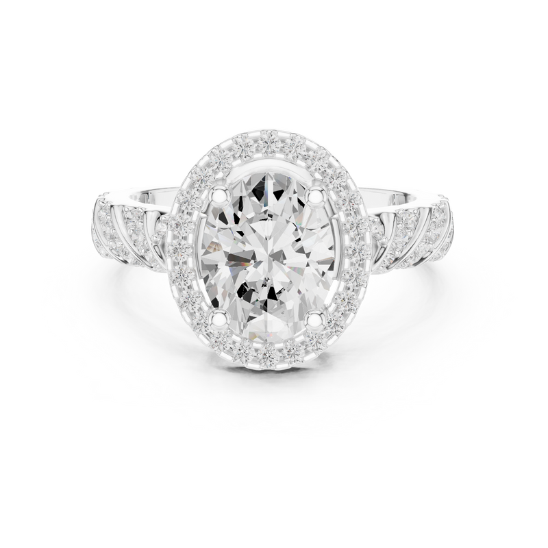 Ladies Ring DDLR-414@7 - White Gold - Image