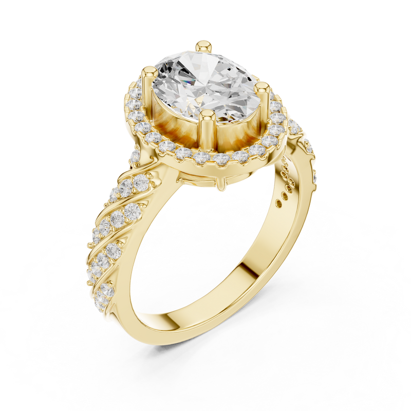 Ladies Ring DDLR-414@7 - Yellow Gold - Image
