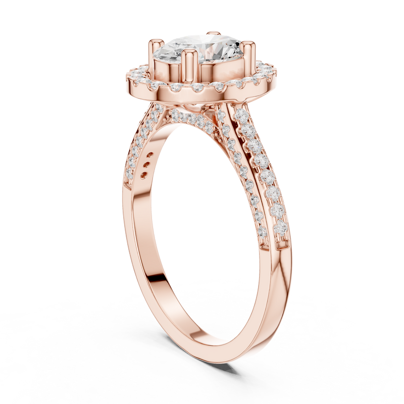 Ladies Ring DDLR-415@7 - Rose Gold - Image