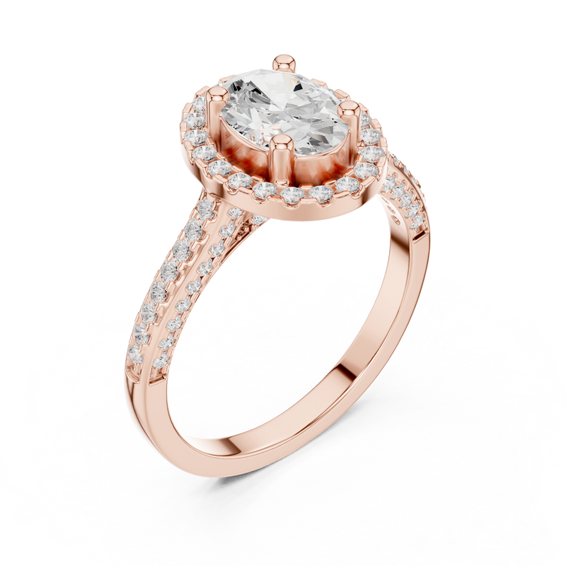 Ladies Ring DDLR-415@7 - Rose Gold - Image