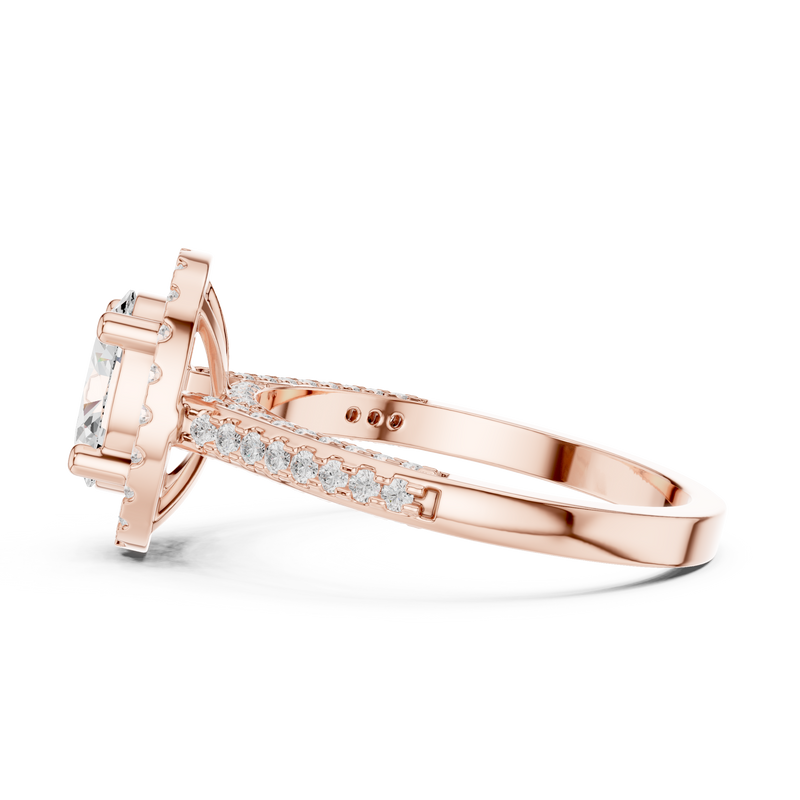 Ladies Ring DDLR-415@7 - Rose Gold - Image