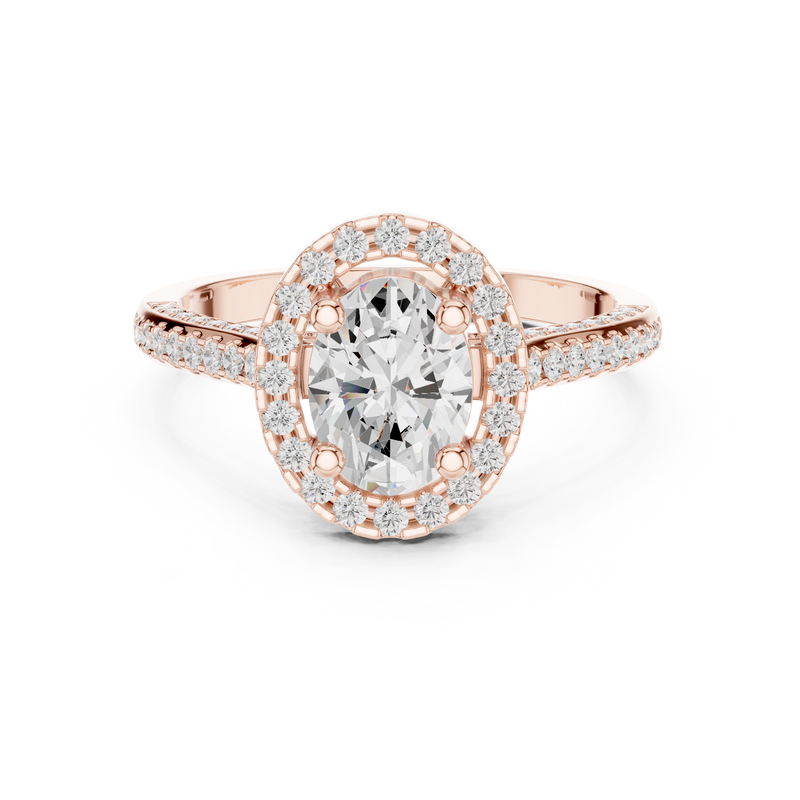 Ladies Ring DDLR-415@7 - Rose Gold - Image