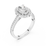 Ladies Ring DDLR-415@7 - White Gold - Image