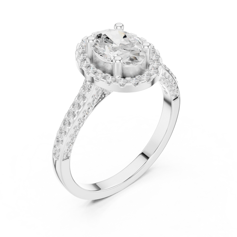 Ladies Ring DDLR-415@7 - White Gold - Image