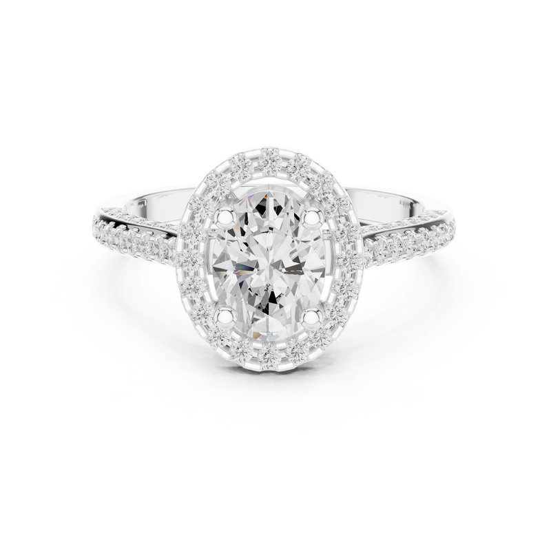 Ladies Ring DDLR-415@7 - White Gold - Image