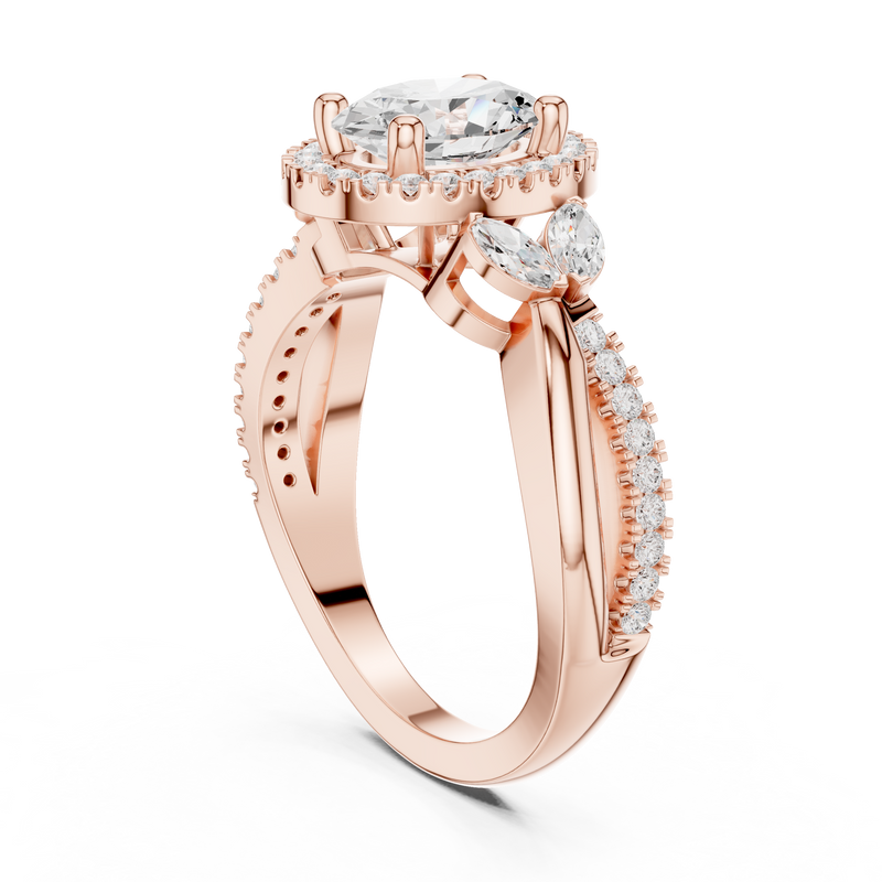 Ladies Ring DDLR-416@7 - Rose Gold - Image