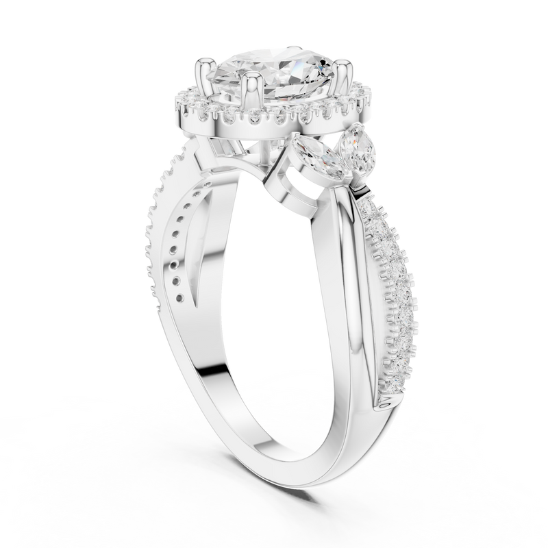 Ladies Ring DDLR-416@7 - White Gold - Image