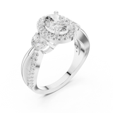 Ladies Ring DDLR-416@7 - White Gold - Image