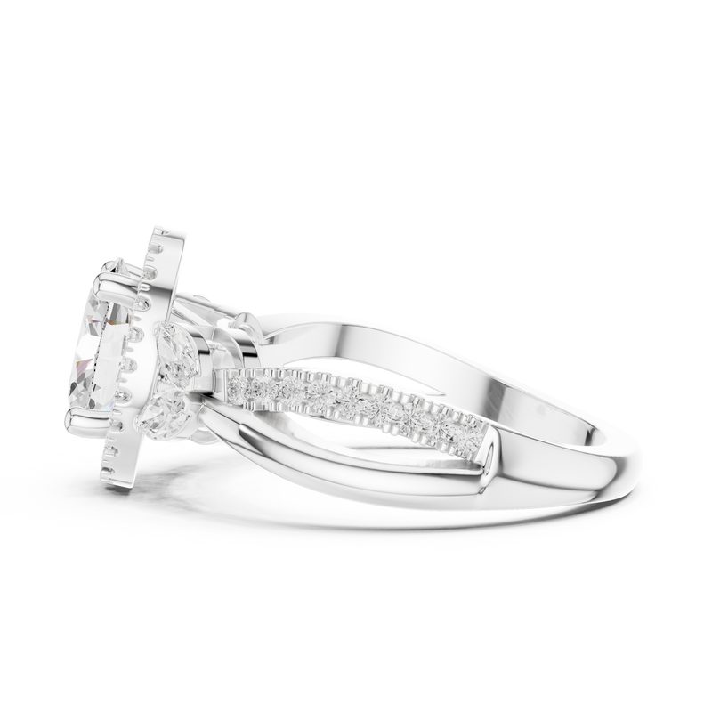 Ladies Ring DDLR-416@7 - White Gold - Image