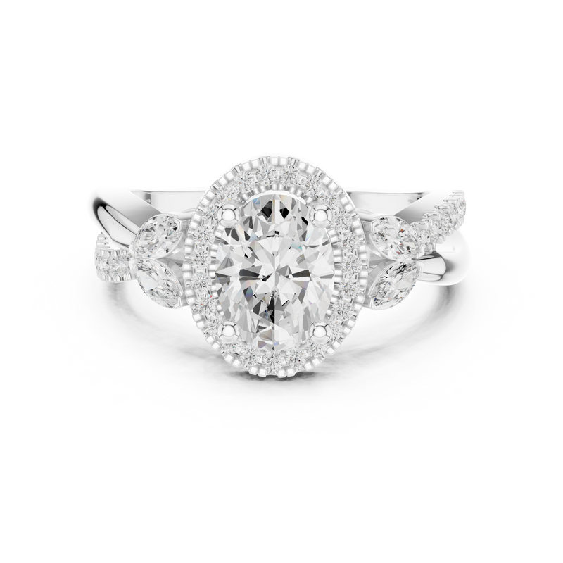 Ladies Ring DDLR-416@7 - White Gold - Image