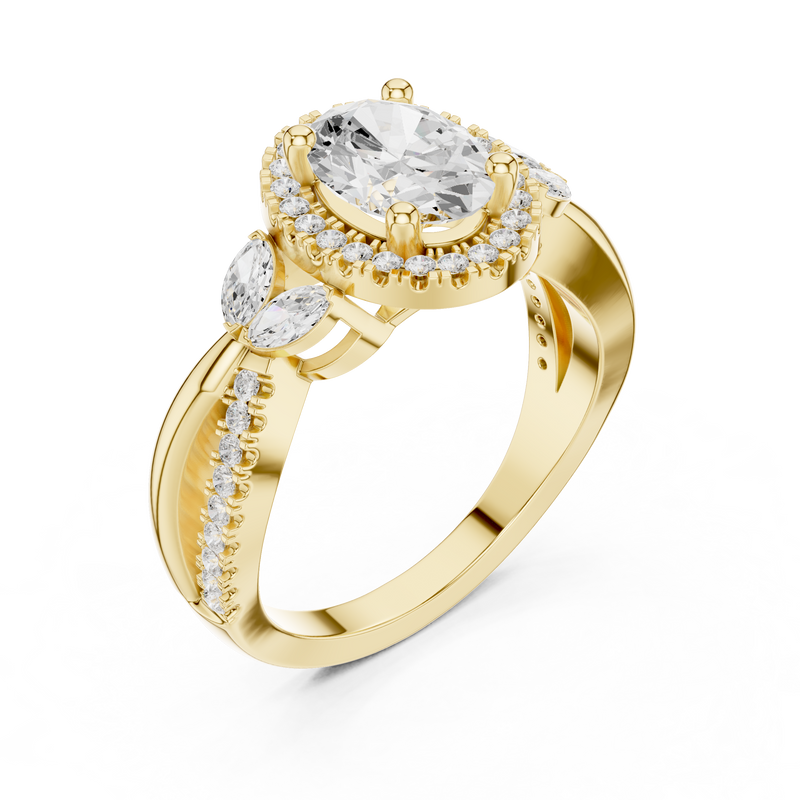 Ladies Ring DDLR-416@7 - Yellow Gold - Image