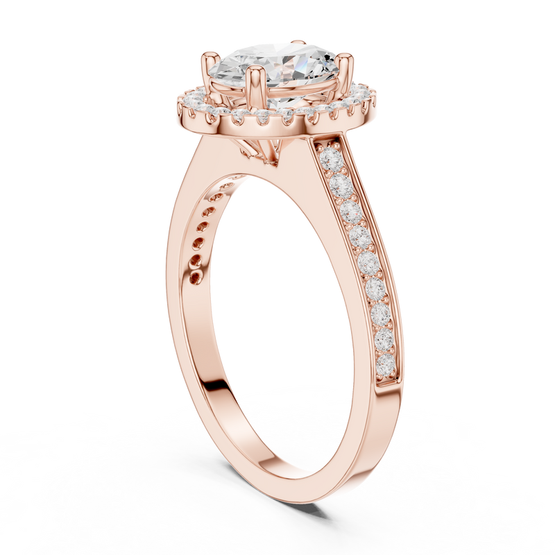 Ladies Ring DDLR-417@7 - Rose Gold - Image