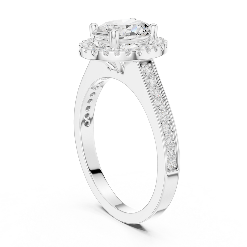 Ladies Ring DDLR-417@7 - White Gold - Image