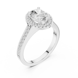 Ladies Ring DDLR-417@7 - White Gold - Image