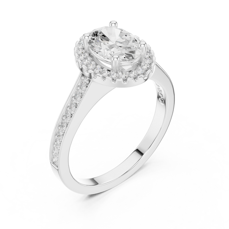 Ladies Ring DDLR-417@7 - White Gold - Image
