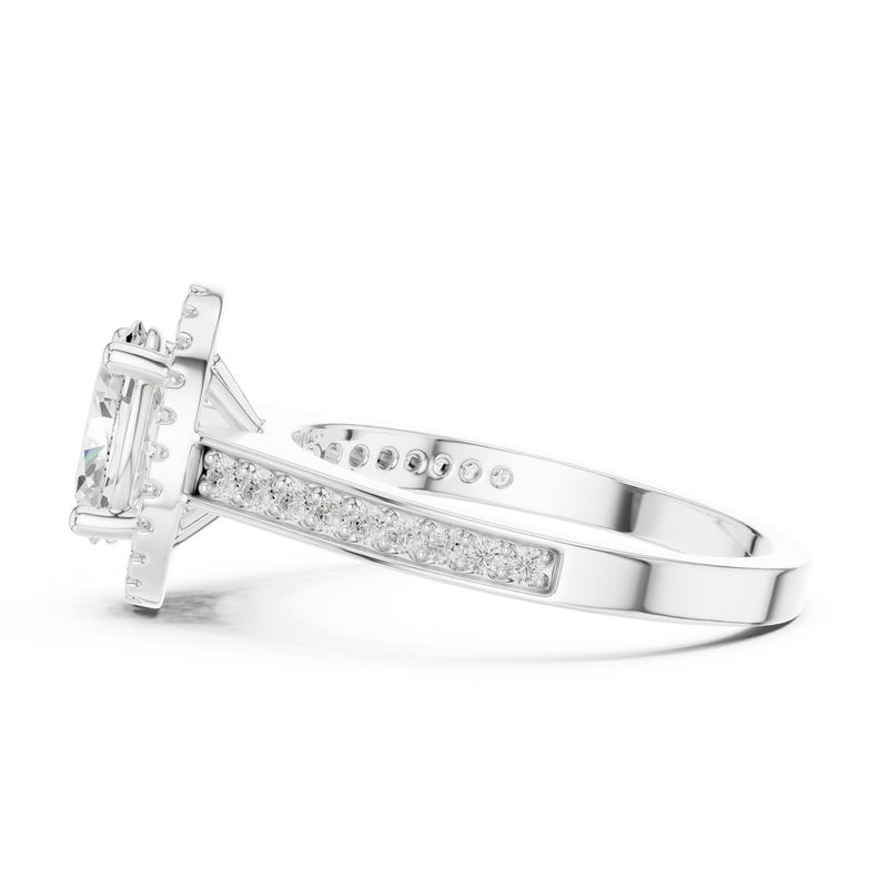 Ladies Ring DDLR-417@7 - White Gold - Image