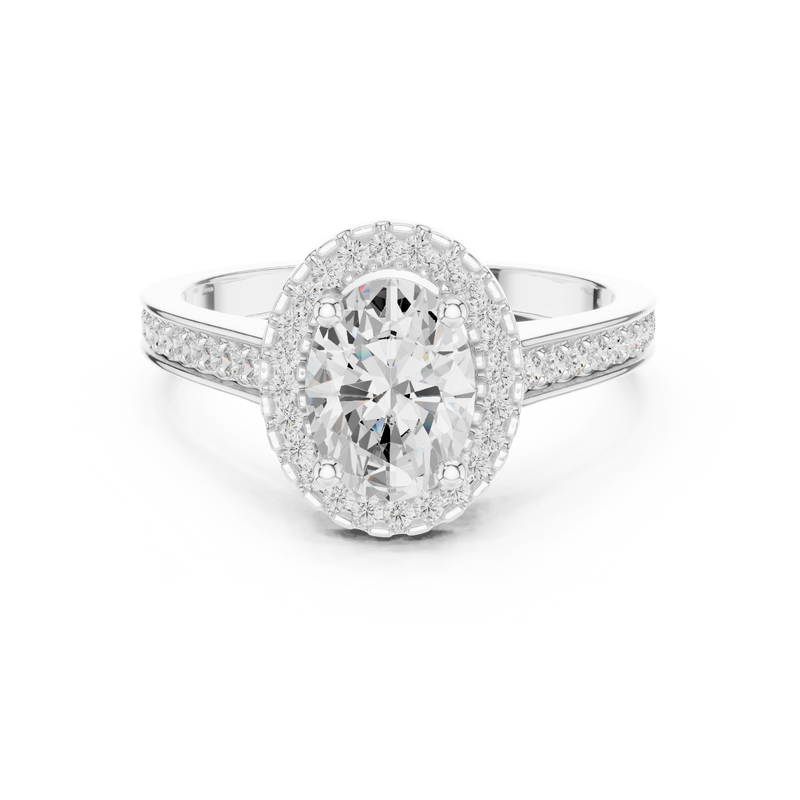 Ladies Ring DDLR-417@7 - White Gold - Image