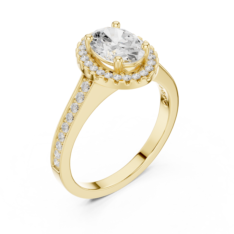 Ladies Ring DDLR-417@7 - Yellow Gold - Image