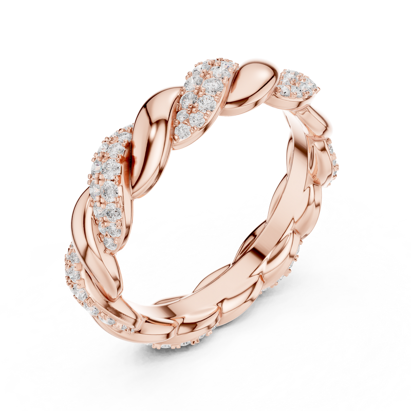 Ladies Ring DDLR-419@7 - Rose Gold - Image