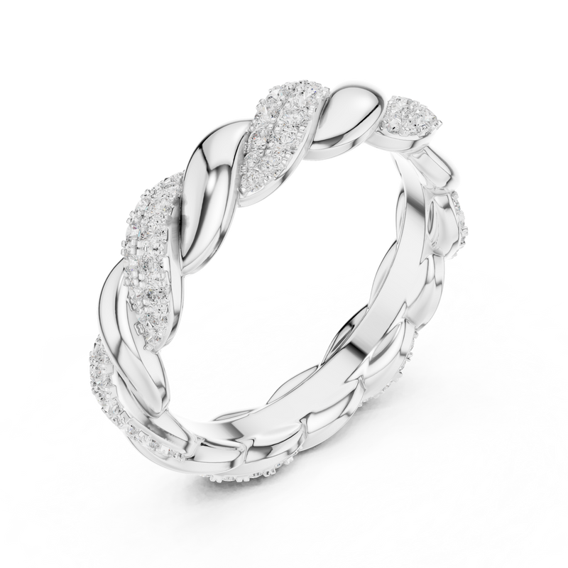 Ladies Ring DDLR-419@7 - White Gold - Image
