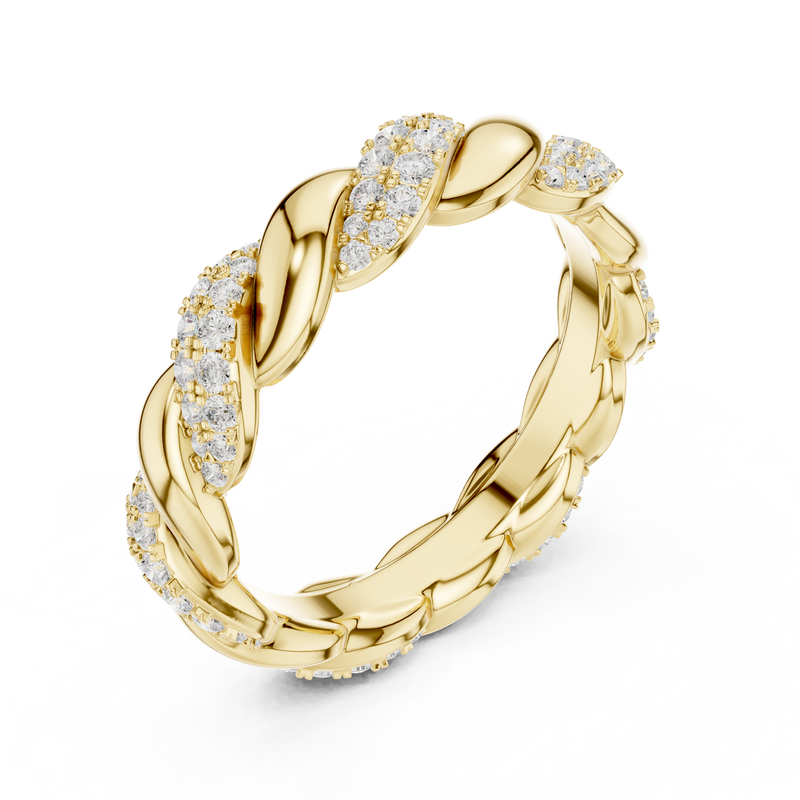 Ladies Ring DDLR-419@7 - Yellow Gold - Image