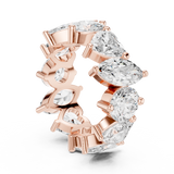 Ladies Ring DDLR-420@7 - Rose Gold - Image