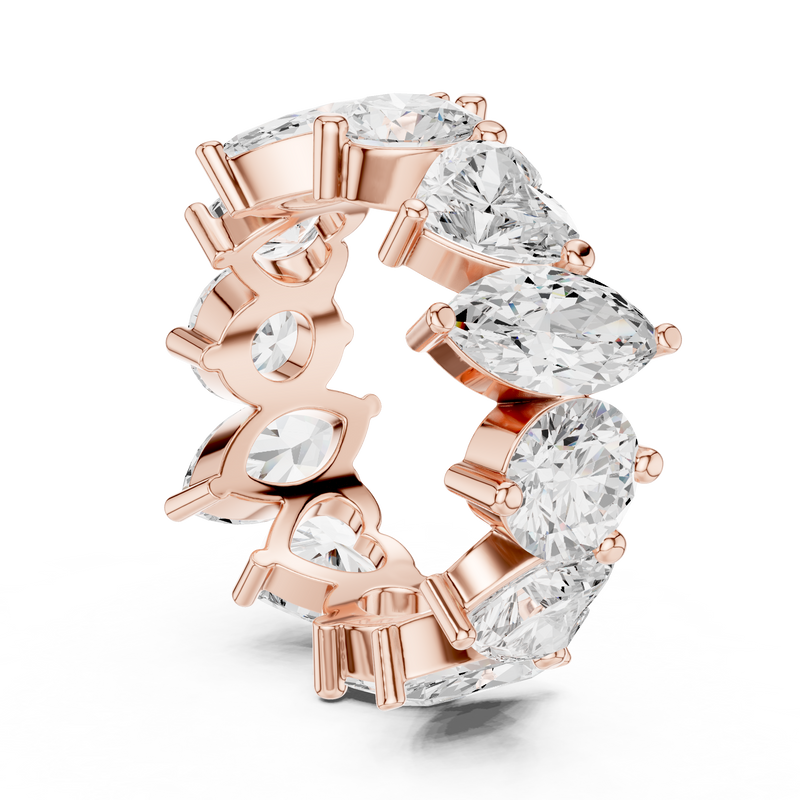 Ladies Ring DDLR-420@7 - Rose Gold - Image