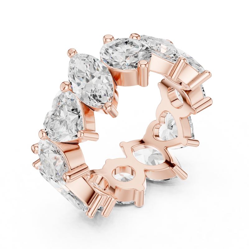 Ladies Ring DDLR-420@7 - Rose Gold - Image