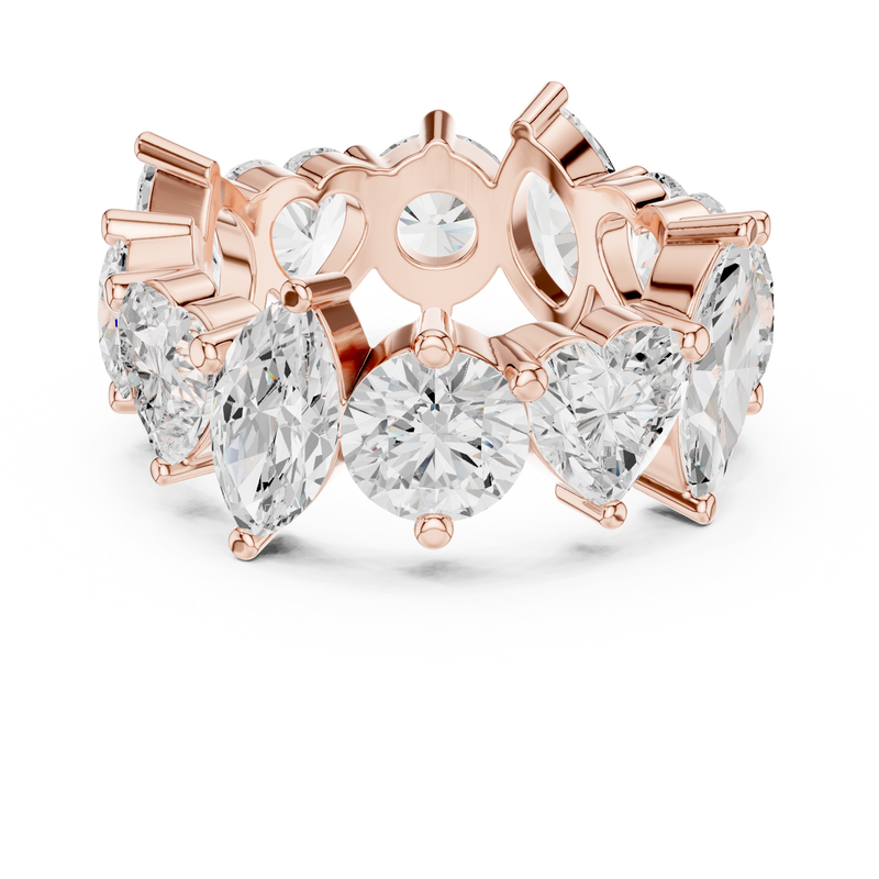 Ladies Ring DDLR-420@7 - Rose Gold - Image