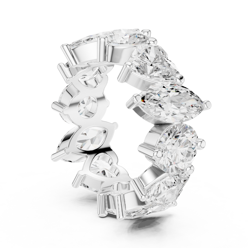Ladies Ring DDLR-420@7 - White Gold - Image