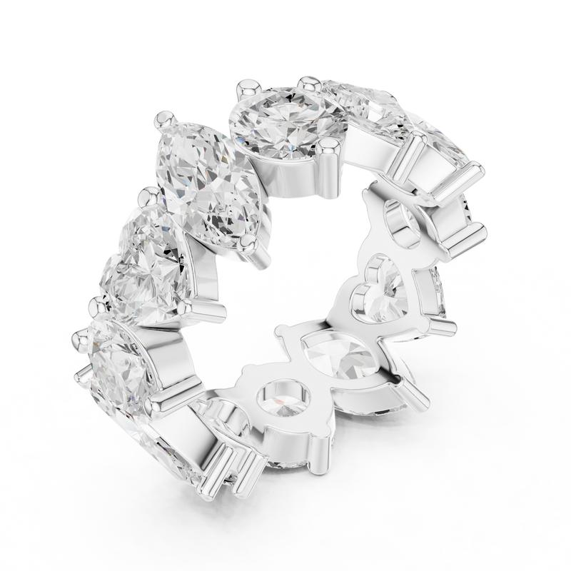 Ladies Ring DDLR-420@7 - White Gold - Image