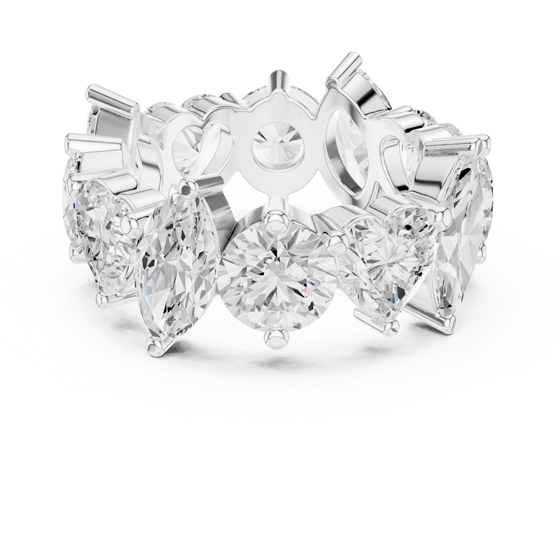 Ladies Ring DDLR-420@7 - White Gold - Image