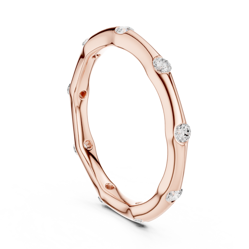 Ladies Ring DDLR-421@7 - Rose Gold - Image
