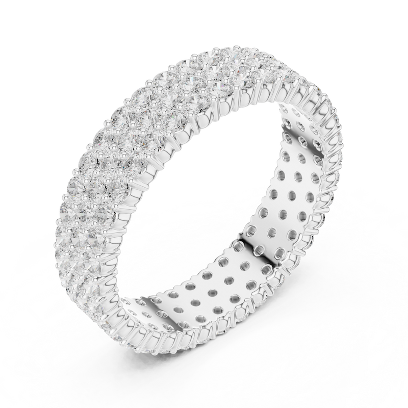 Ladies Ring DDLR-422@7 - White Gold - Image