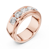 Ladies Ring DDLR-425@7 - Rose Gold - Image